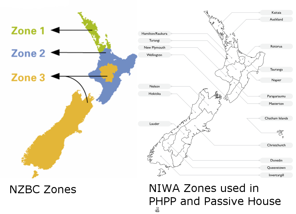 New Zealand Climate Zone Map