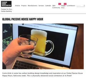 Passive House happy hour: Fast, factual, fun