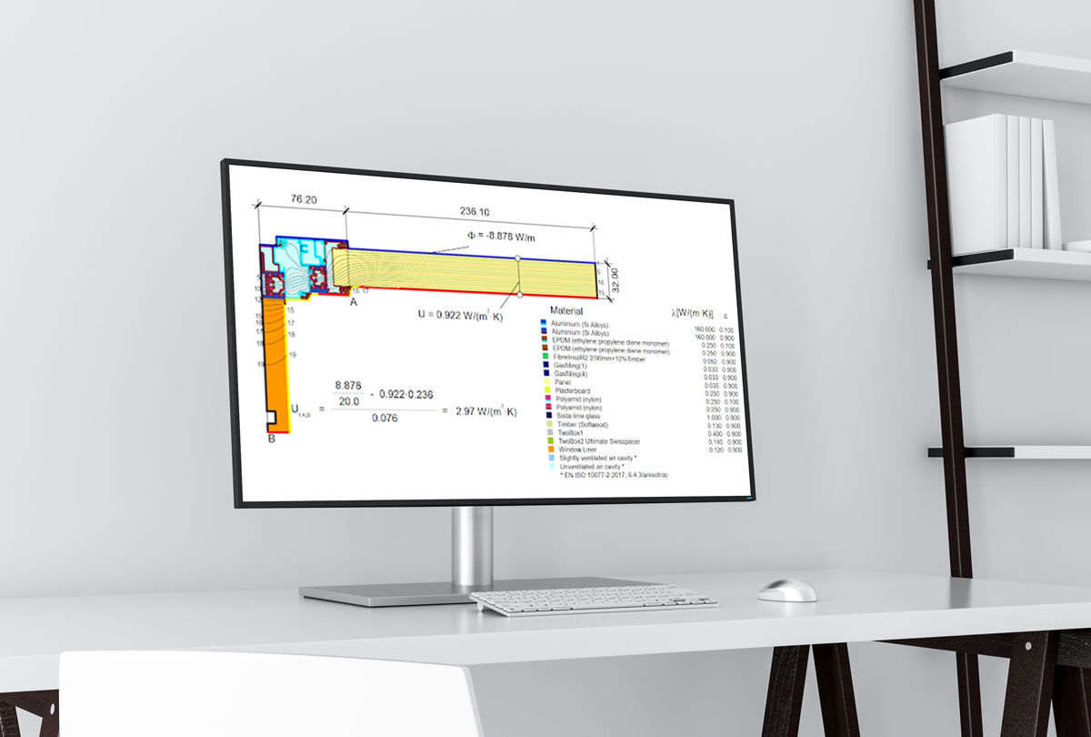 Technical analysis diagram on a large monitor screen